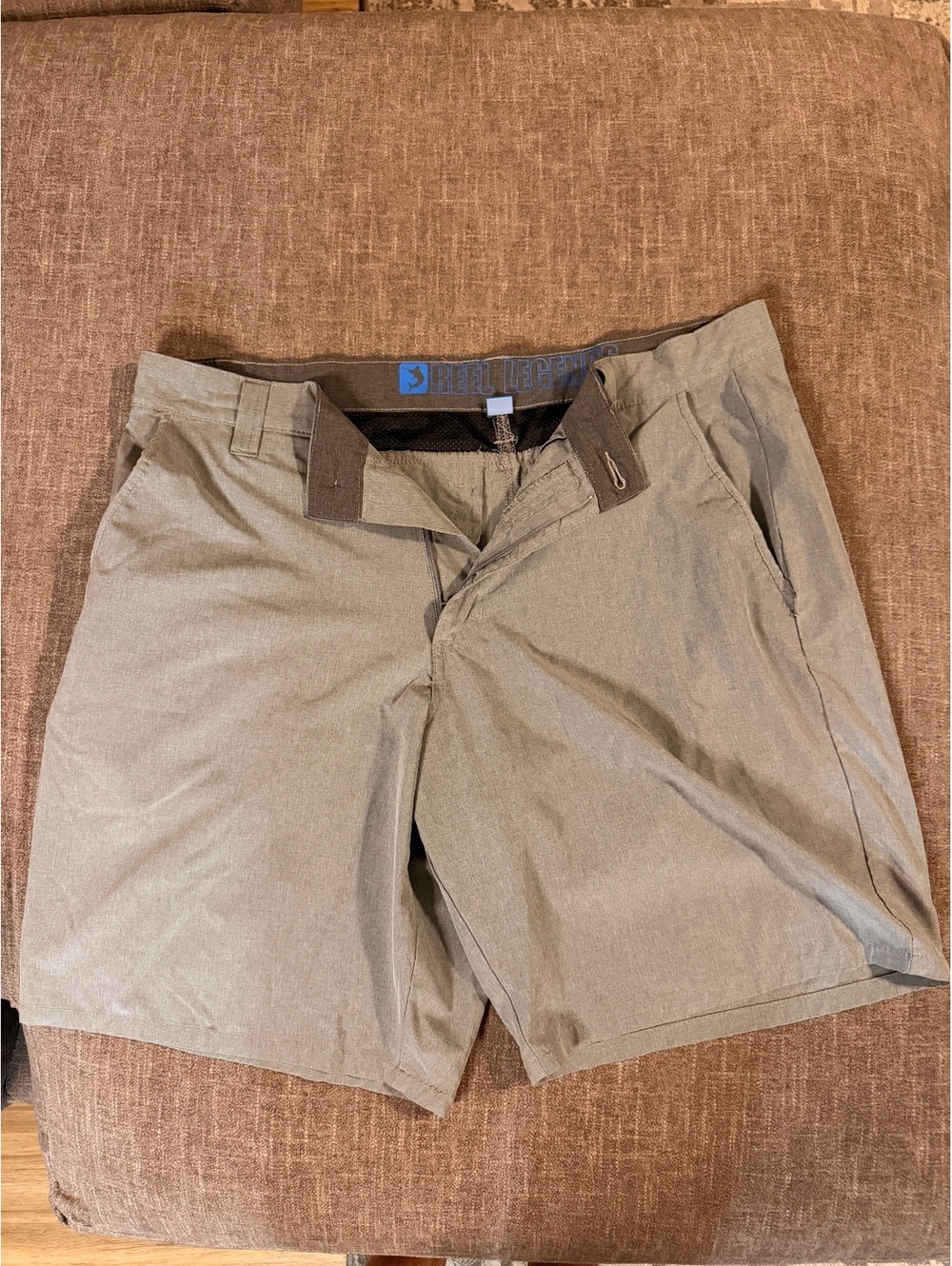 Reel Legends men's gray shorts